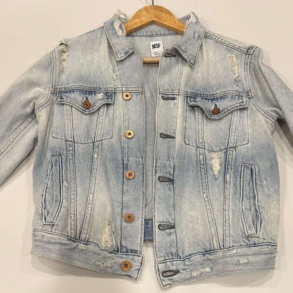 NFS Distressed Jean Jacket